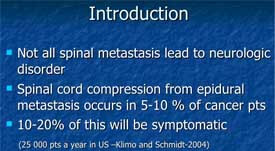 Metastasis to Spine - What You should Know!